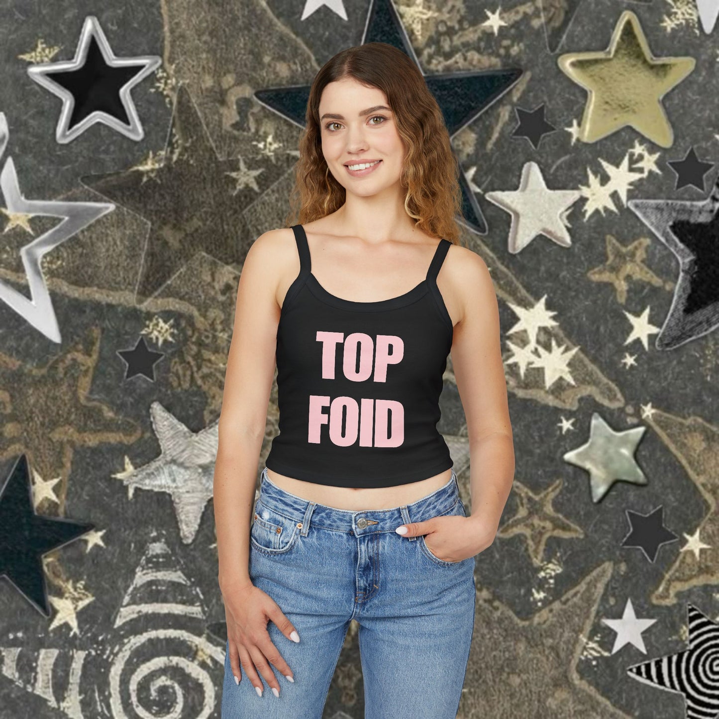 Top Foid Cropped Tank Top | Twitter Humor | Femcel Core | Y2K Tank