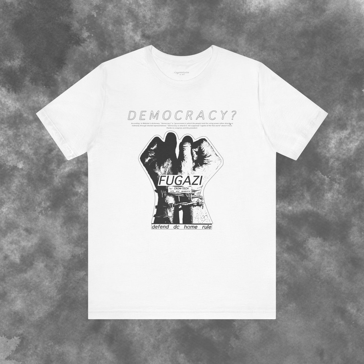 Fugazi Democracy? - Vintage Punk Rock T-Shirt Unisex Jersey Short Sleeve Tee