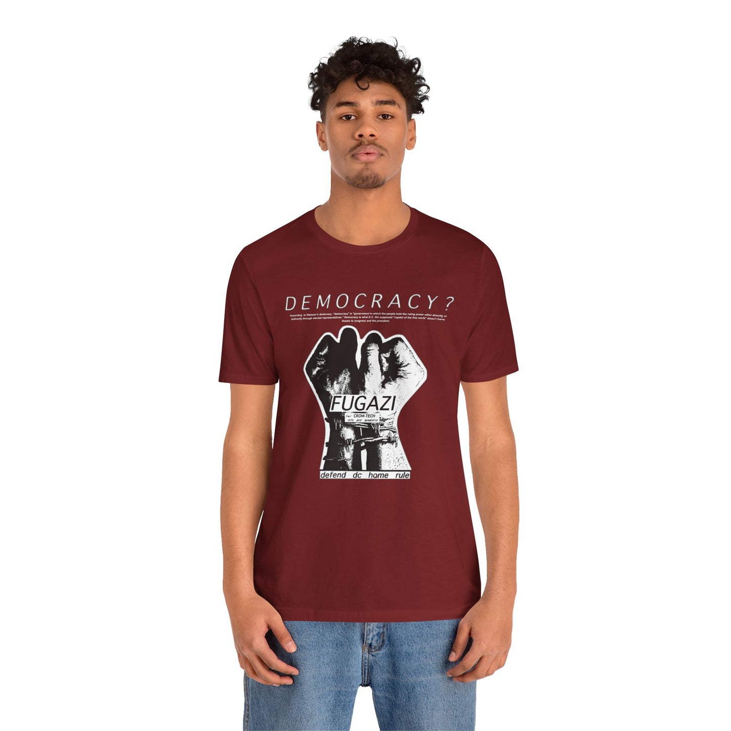 Fugazi Democracy? - Vintage Punk Rock T-Shirt Unisex Jersey Short Sleeve Tee