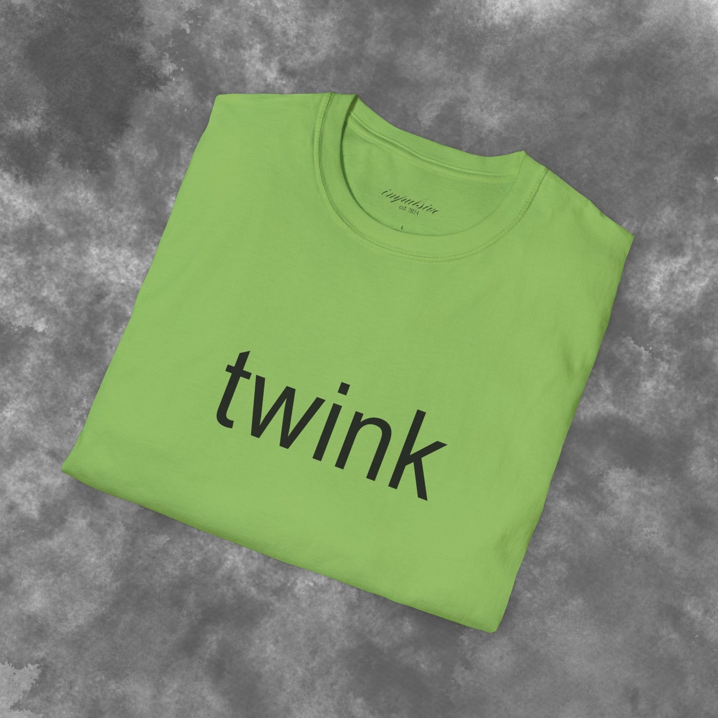 Twink Brat CharlieXCX Themed Lime Neon Green Graphic Tee House Music Tee Electronic Music Merch