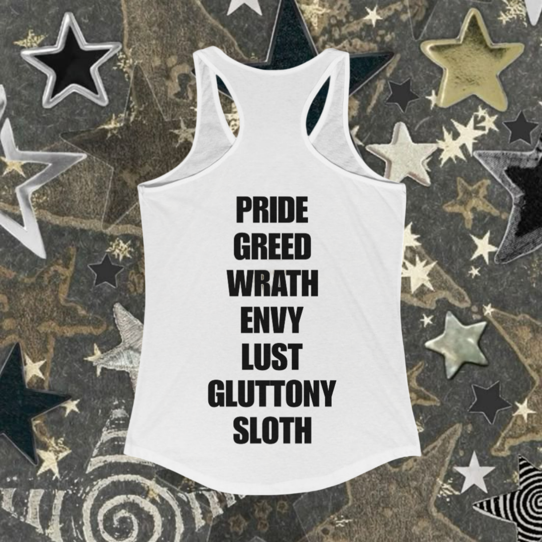 Eight Deadly Sins Racerback Tank | Alternative Women's Tank Top