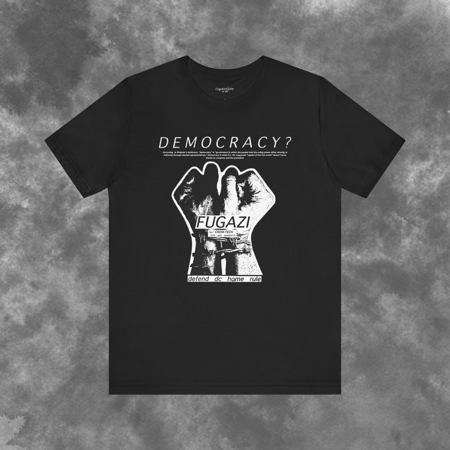 Fugazi Democracy? - Vintage Punk Rock T-Shirt Unisex Jersey Short Sleeve Tee