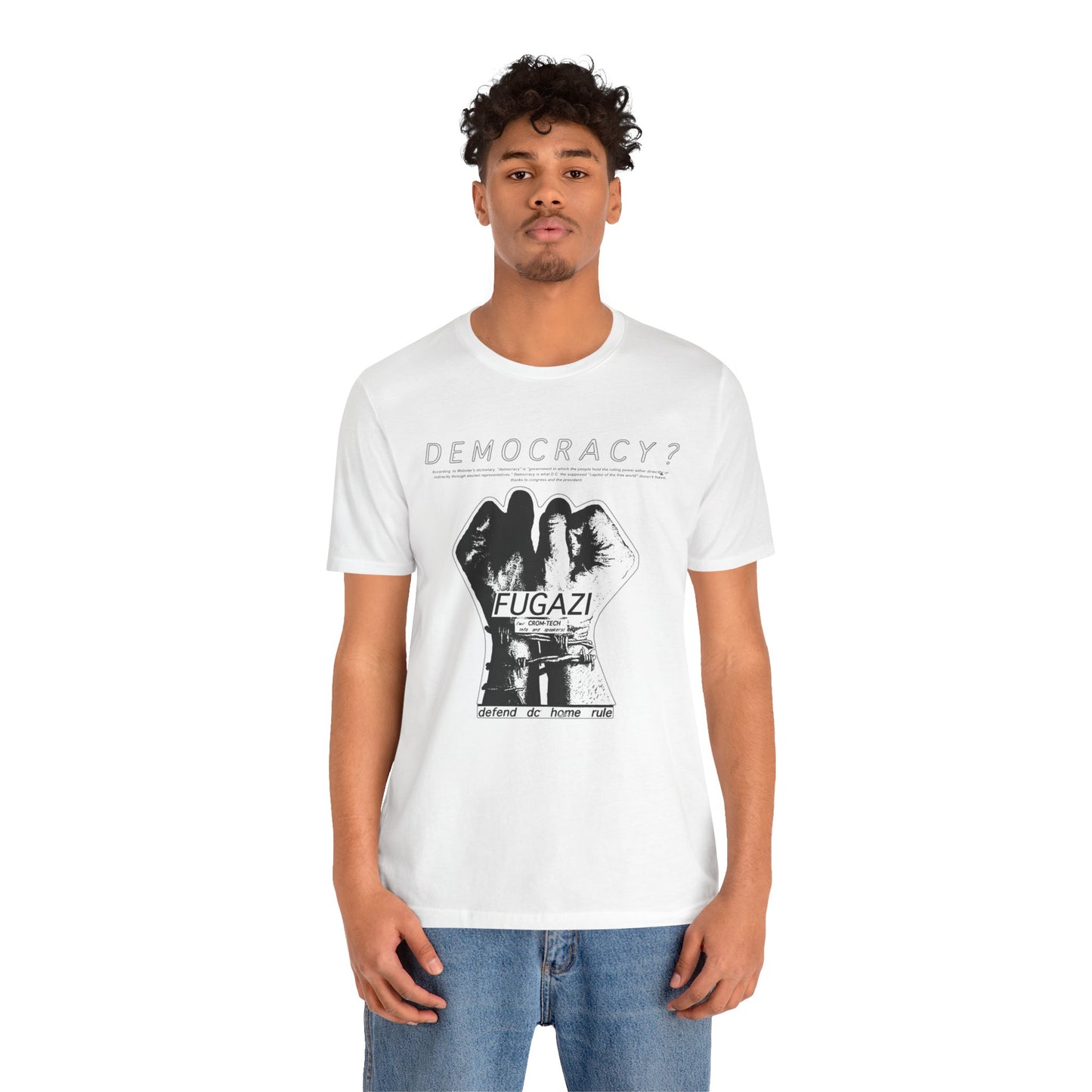 Fugazi Democracy? - Vintage Punk Rock T-Shirt Unisex Jersey Short Sleeve Tee