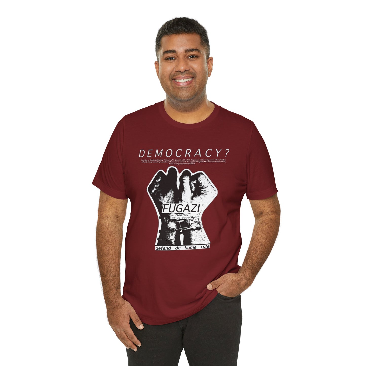 Fugazi Democracy? - Vintage Punk Rock T-Shirt Unisex Jersey Short Sleeve Tee
