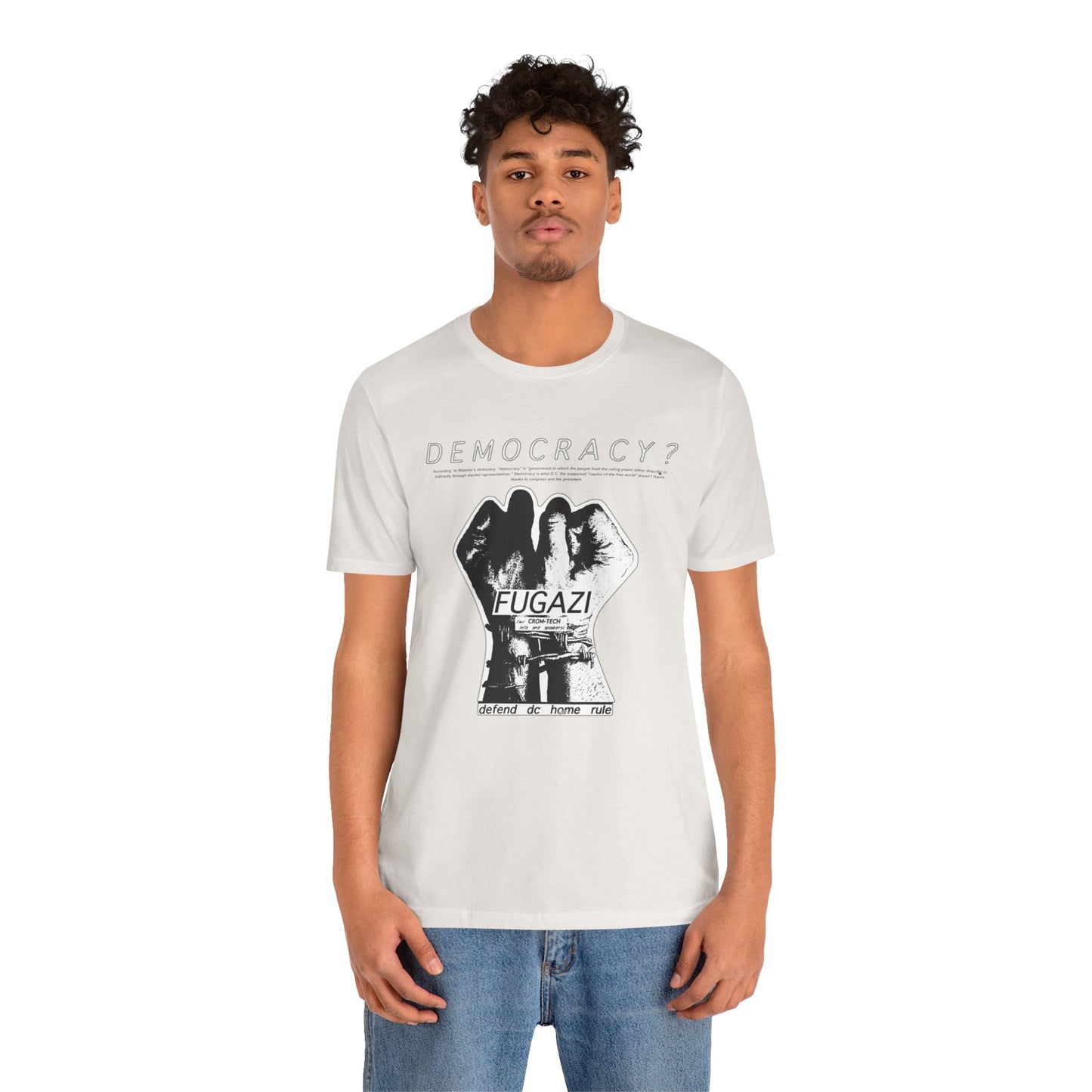Fugazi Democracy? - Vintage Punk Rock T-Shirt Unisex Jersey Short Sleeve Tee