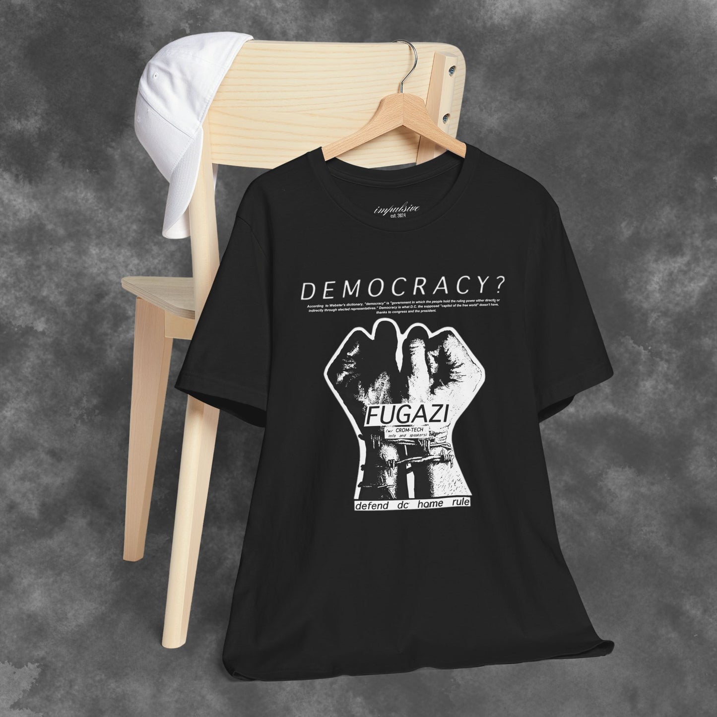 Fugazi Democracy? - Vintage Punk Rock T-Shirt Unisex Jersey Short Sleeve Tee