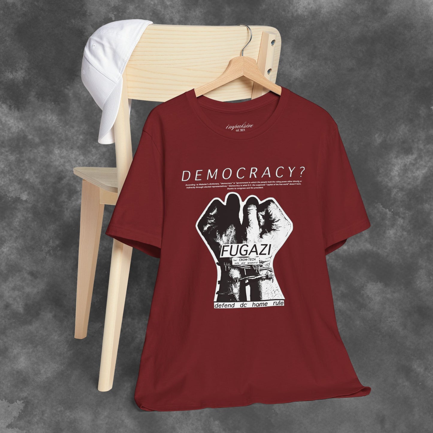 Fugazi Democracy? - Vintage Punk Rock T-Shirt Unisex Jersey Short Sleeve Tee