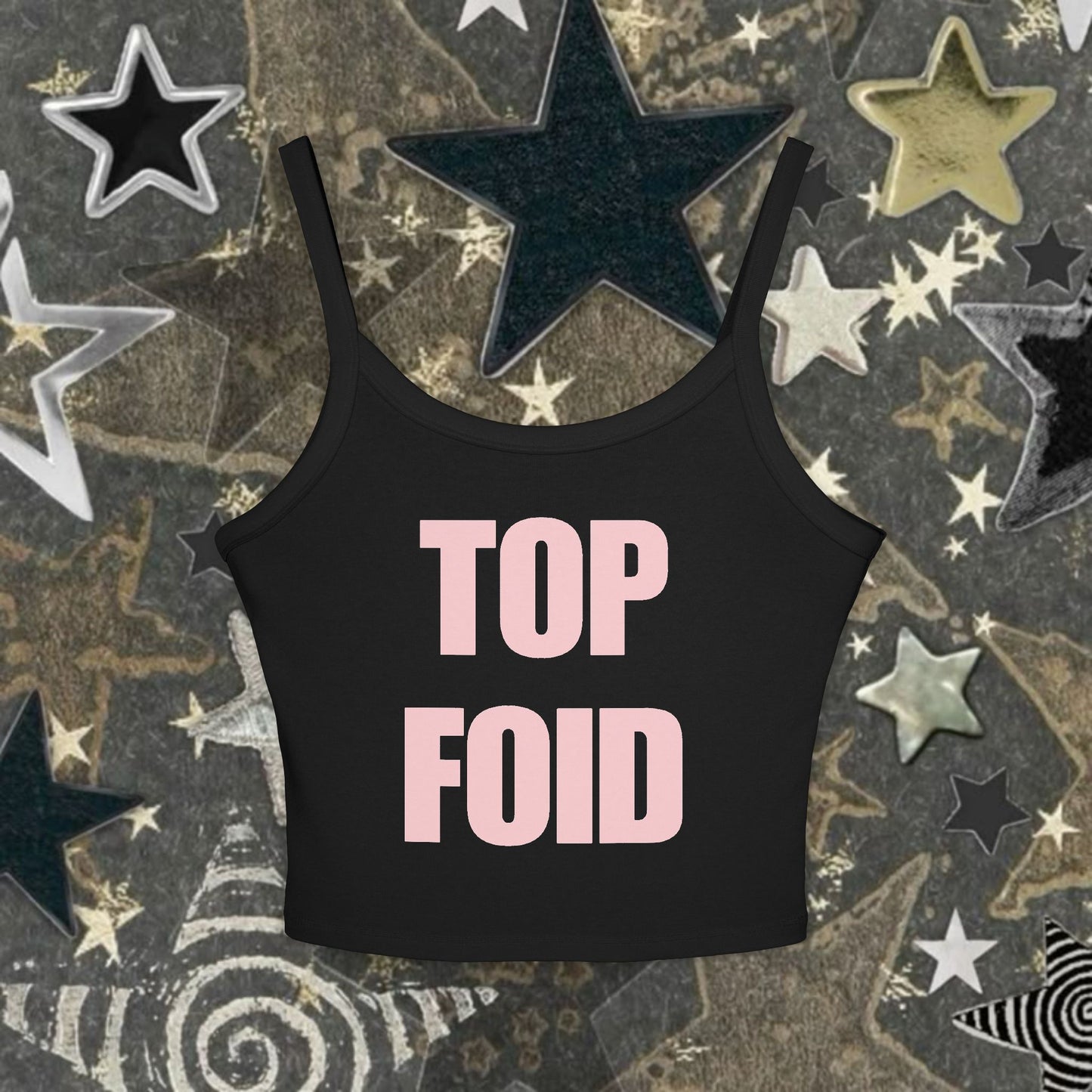 Top Foid Cropped Tank Top | Twitter Humor | Femcel Core | Y2K Tank