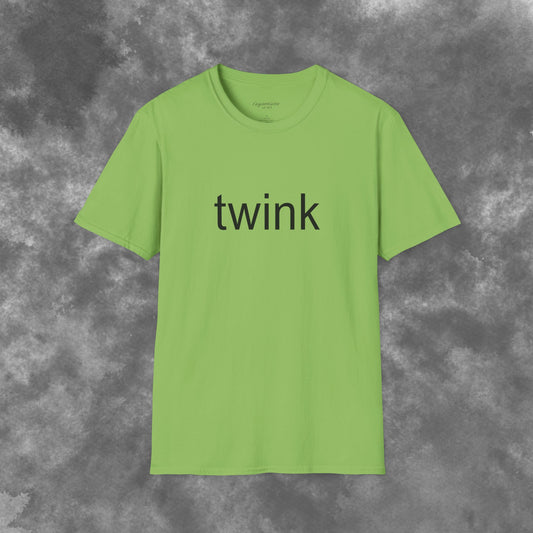 Twink Brat CharlieXCX Themed Lime Neon Green Graphic Tee House Music Tee Electronic Music Merch