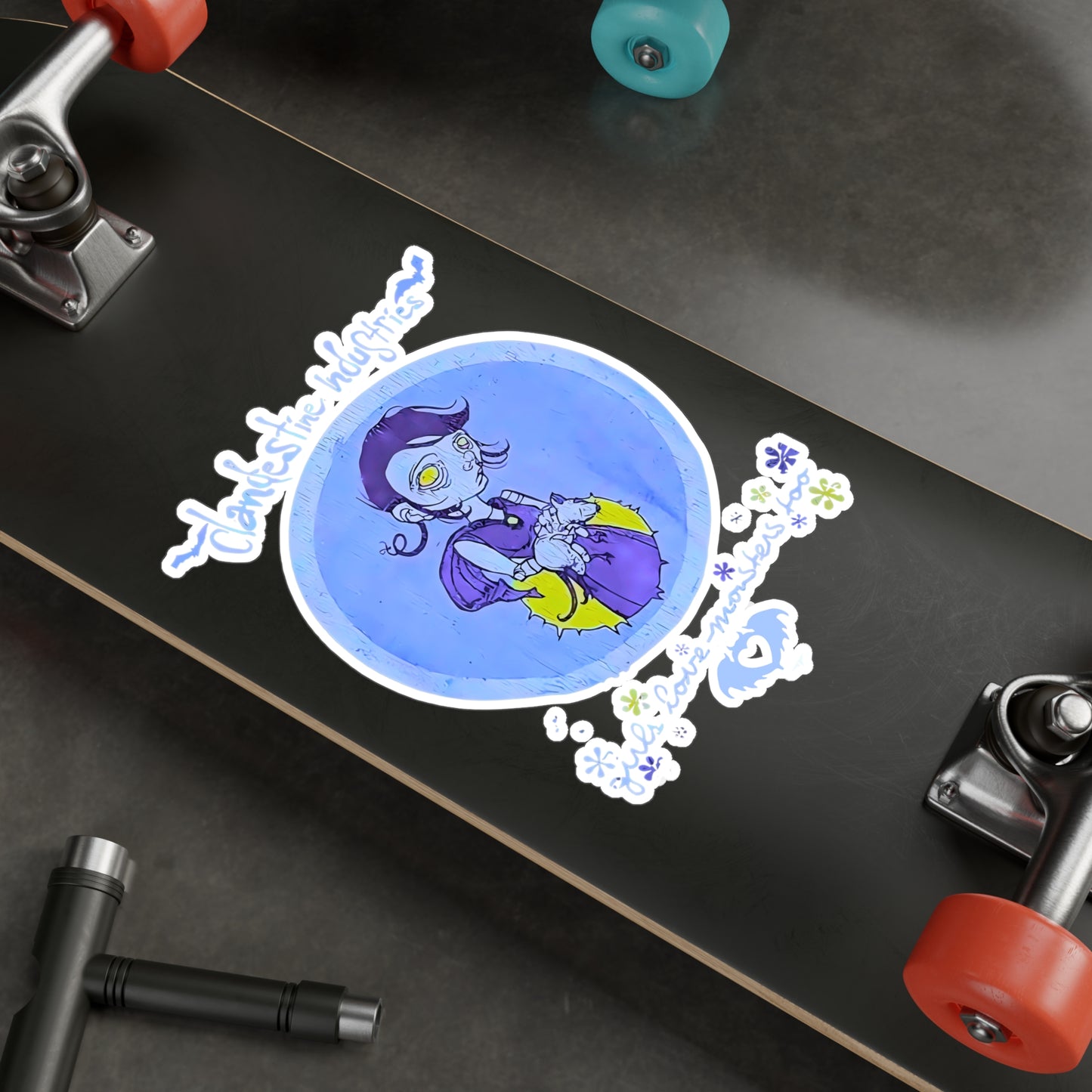 Girls Love Monsters Too: Clandestine Industries Vintage-Inspired Vinyl Sticker