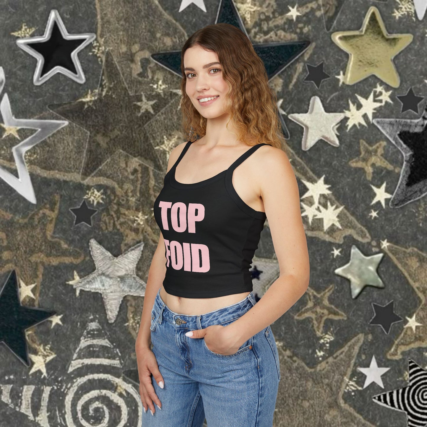 Top Foid Cropped Tank Top | Twitter Humor | Femcel Core | Y2K Tank