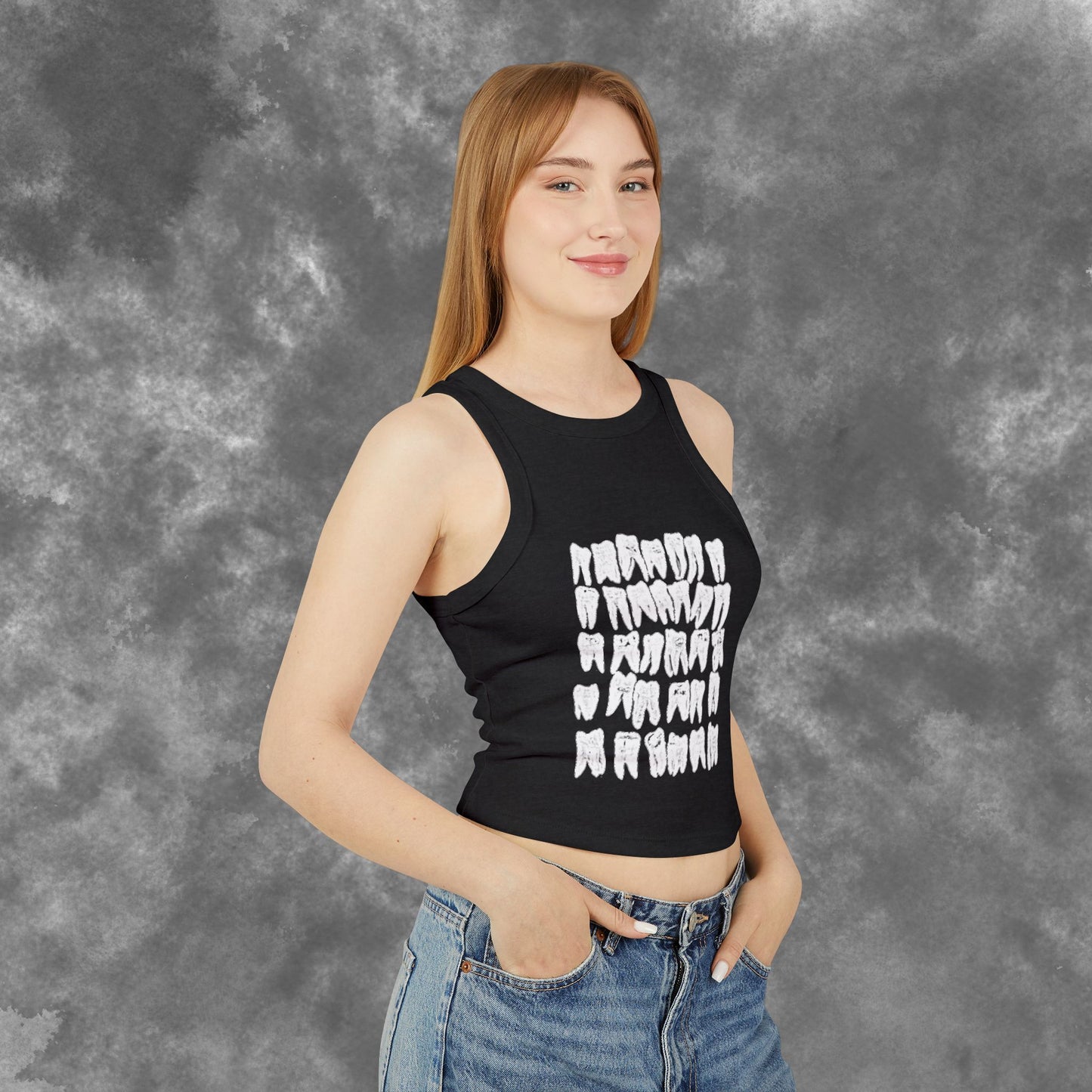 With Teeth | Women's Micro Rib Racer Tank Top