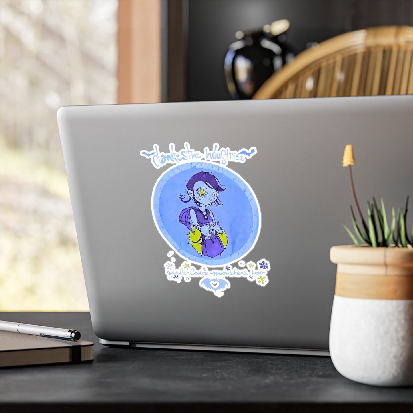 Girls Love Monsters Too: Clandestine Industries Vintage-Inspired Vinyl Sticker