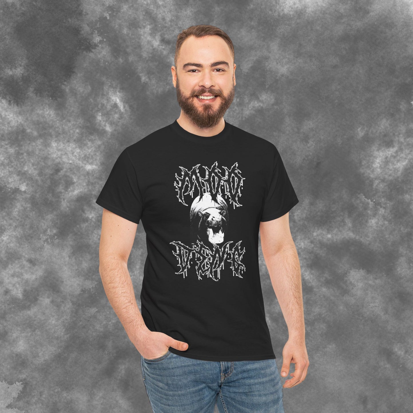 The Unholy Hippo -  Moo Deng Gothic Unisex Heavy Cotton Tee