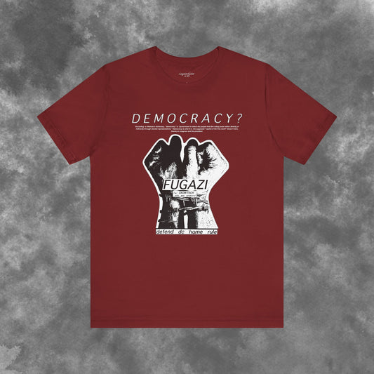 Fugazi Democracy? - Vintage Punk Rock T-Shirt Unisex Jersey Short Sleeve Tee