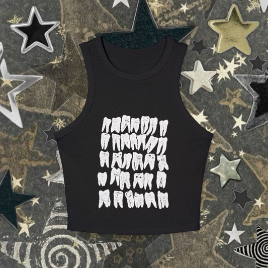 With Teeth | Women's Micro Rib Racer Tank Top