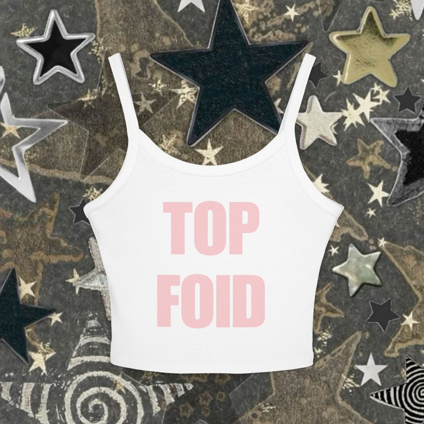 Top Foid Cropped Tank Top | Twitter Humor | Femcel Core | Y2K Tank