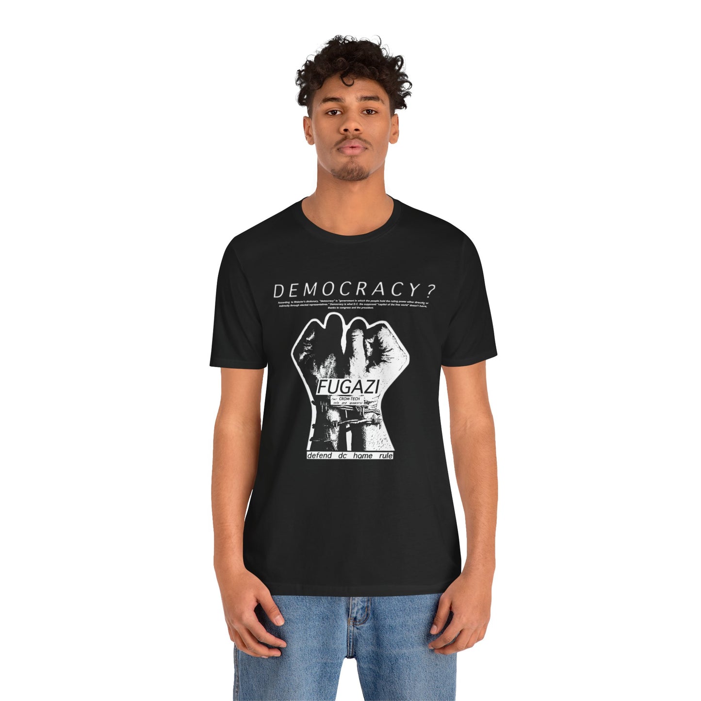 Fugazi Democracy? - Vintage Punk Rock T-Shirt Unisex Jersey Short Sleeve Tee